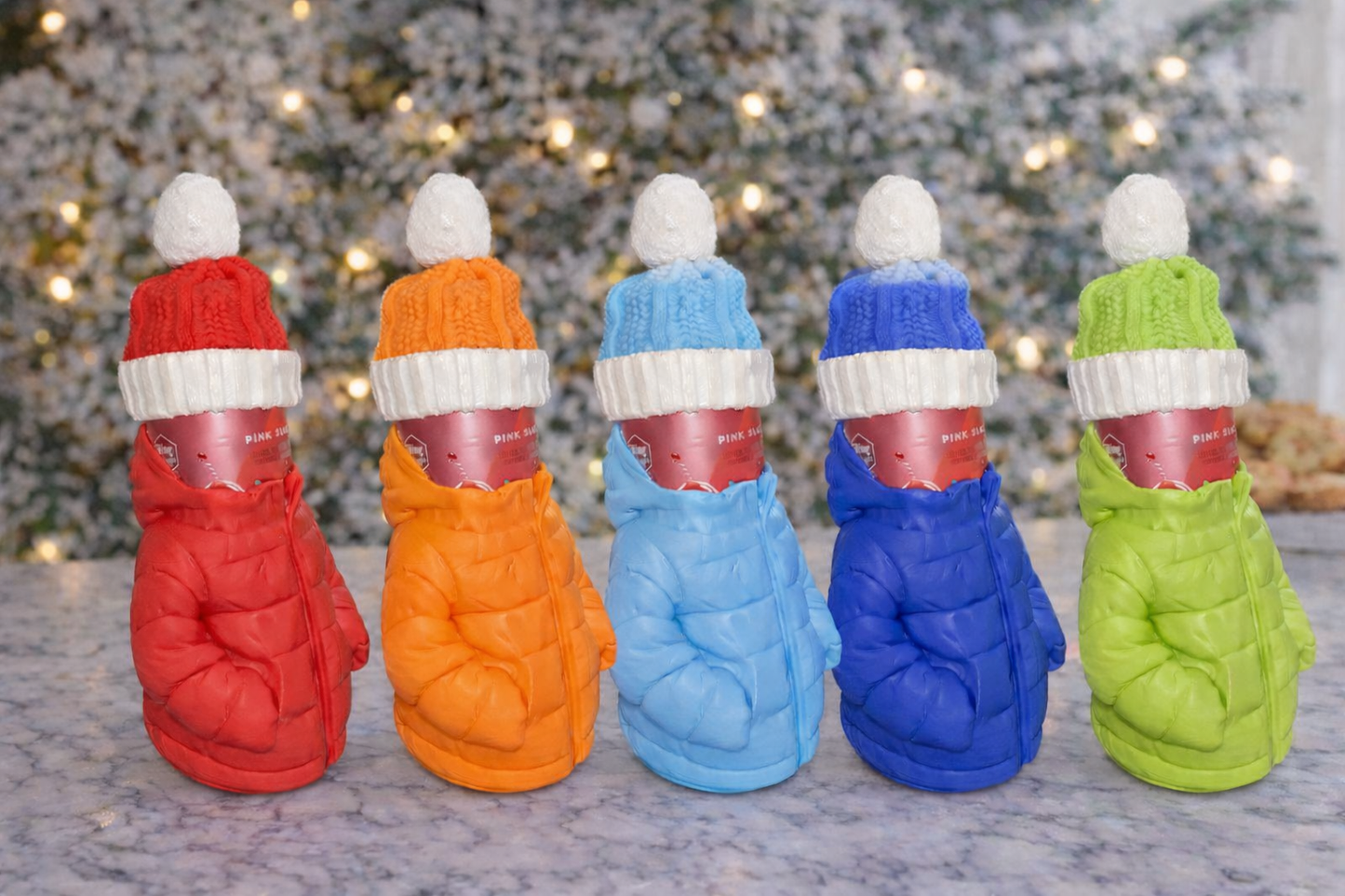 12oz Can Puffer Jacket and Stocking Cap Set