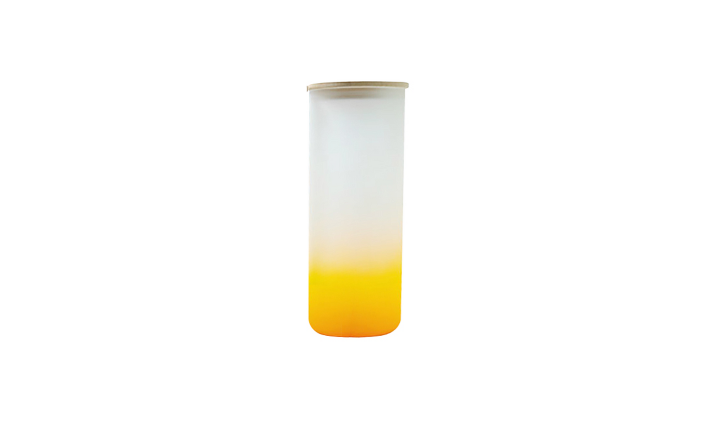 25oz Glass Frosted Ombre Tumbler