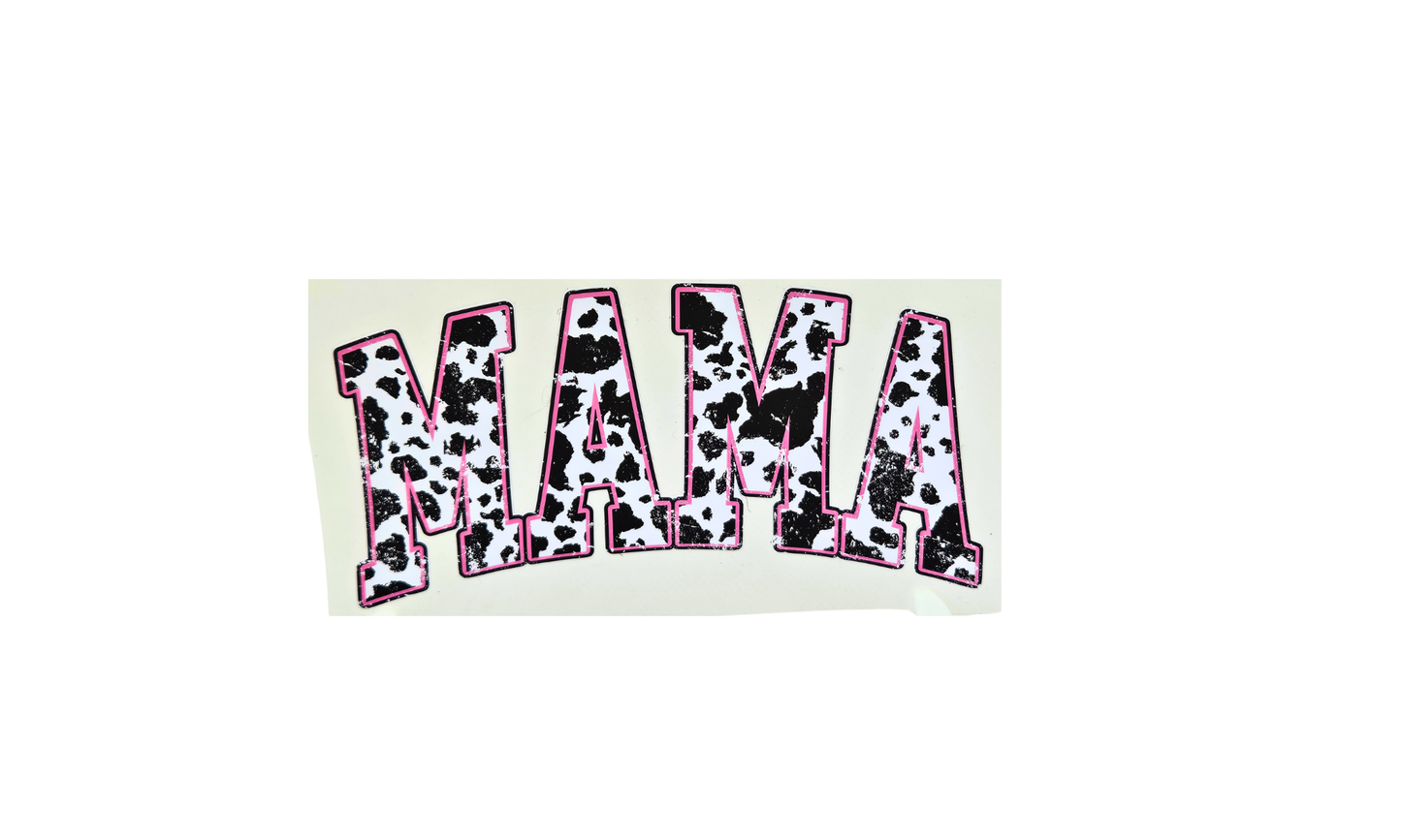 Cow print mama