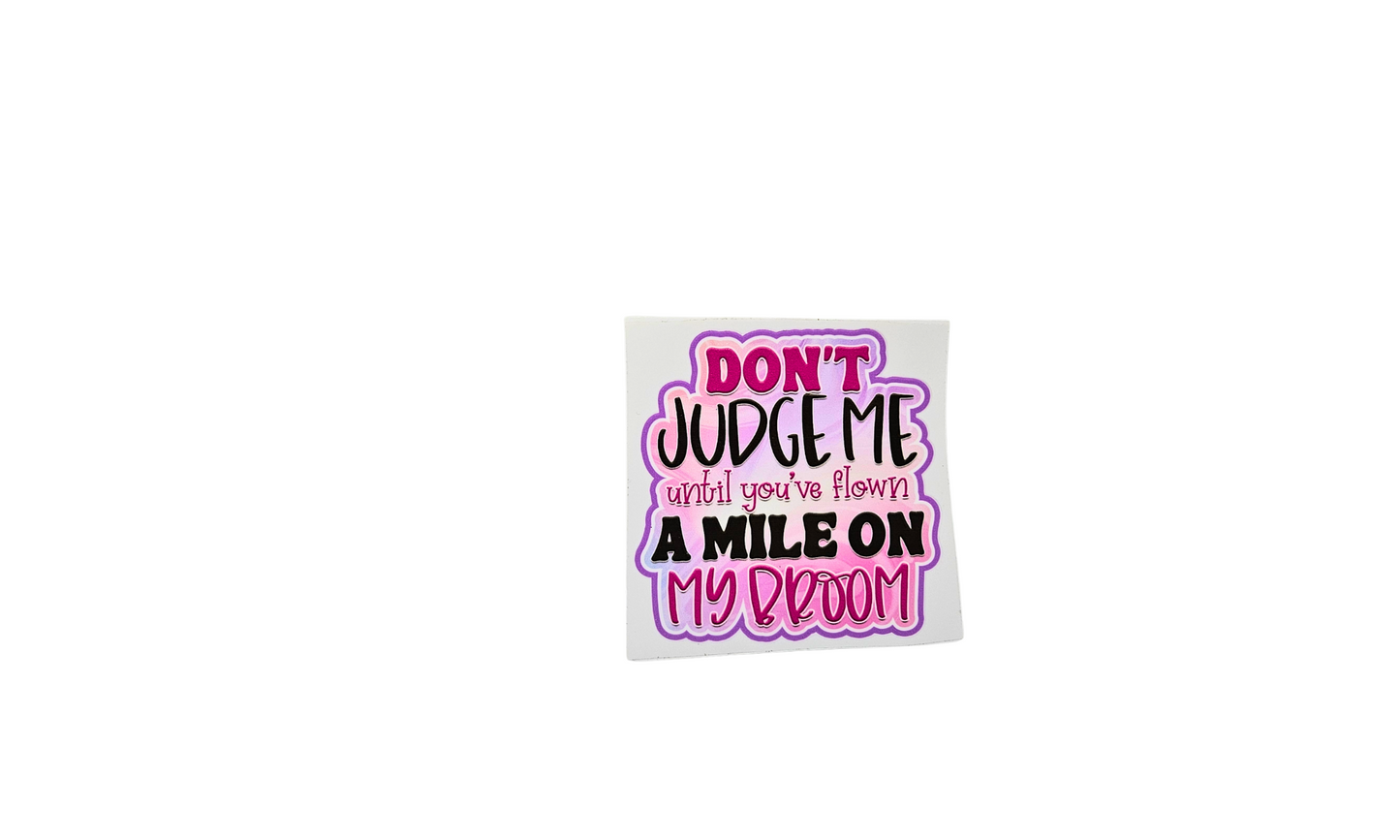 Don't judge