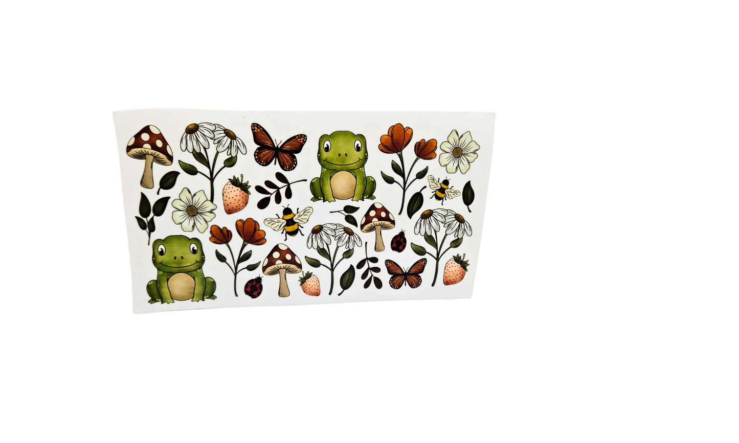 Frogs and flowers