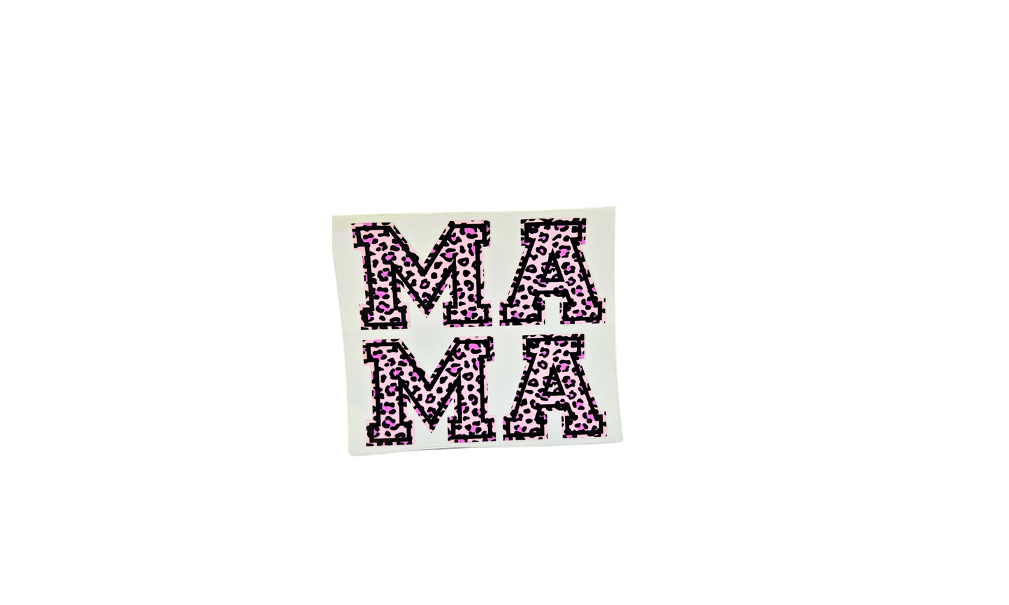 Mama pink leopard