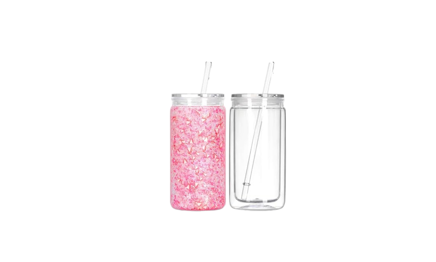 16oz Acrylic Snowglobe Tumbler