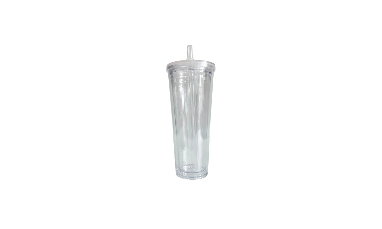 24oz Acrylic Snowglobe Tumbler