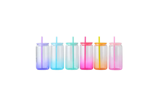 16oz Glass Ombre Tumbler