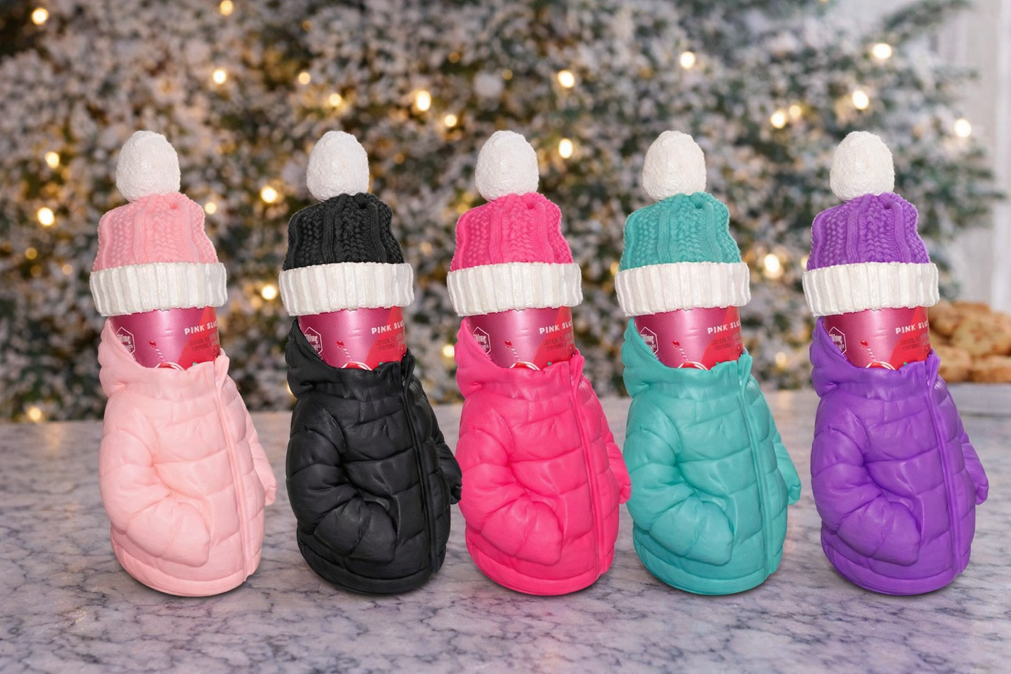 12oz Can Puffer Jacket and Stocking Cap Set