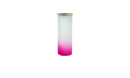 25oz Glass Frosted Ombre Tumbler