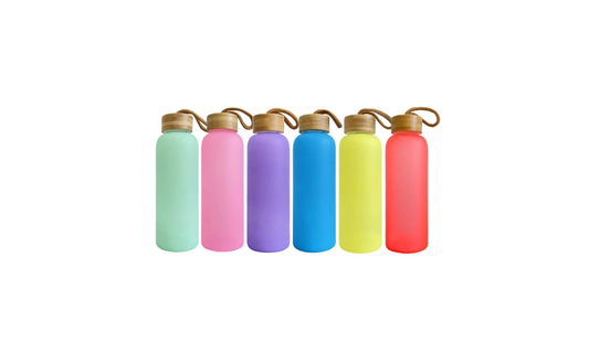 20oz Frosted Glass Water bottle