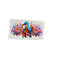Blue floral bird