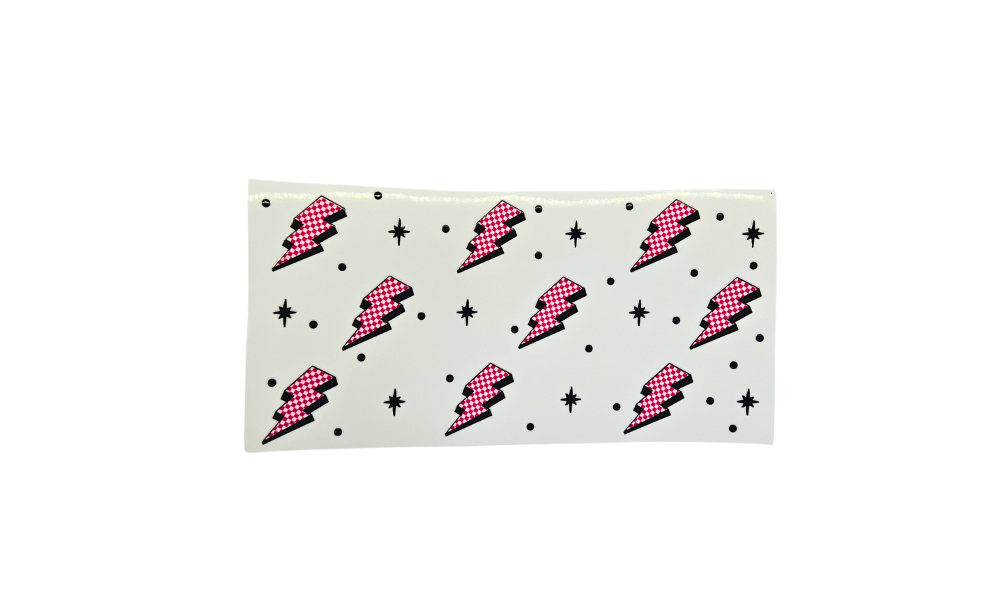 Pink lightning bolts